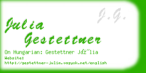 julia gestettner business card